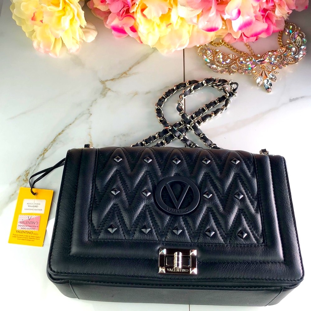 Mario Valentino Studs VA6118D Black purse